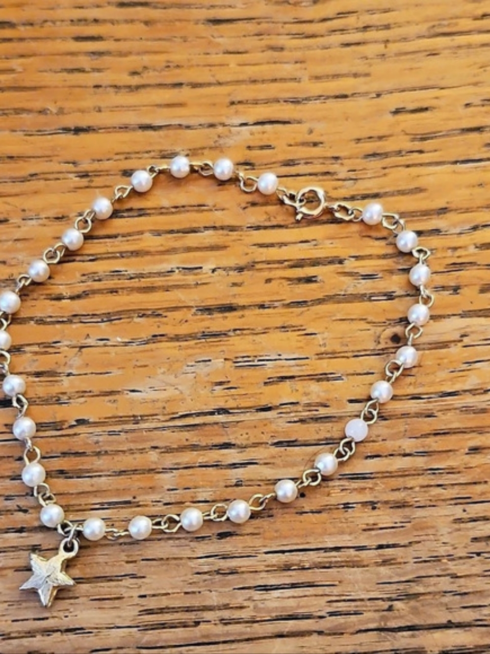 Sphera Milano Cultured Pearl Star Charm Bracelet